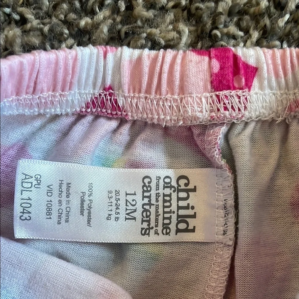 Carter's Girls Pajama Short Bottoms - Green, Yellow, Pink
